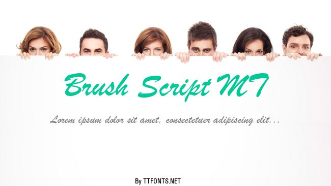Brush Script MT example